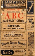 Book cover of The ABC or Alphabetical Railway Guide - August 1947 by Thomas Skinner & Co.